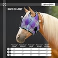 thumbnail image 3 of Máscara anti-moscas para caballo Kensington UV con ribete de cinta, mediana, jade imperial, 3 of 7