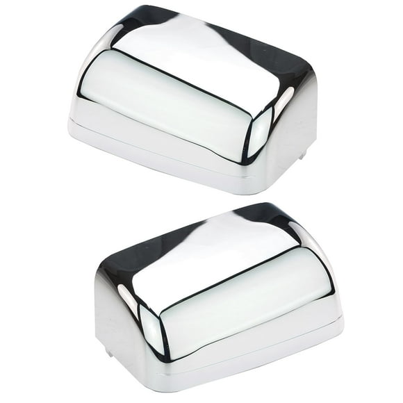 Trail Ridge TR00374 (2 Piece) Chrome Door Mirror Cap Set Compatible with 2001-2005 Ford Excursion 2004-2014 F-150 1999-2016 F-250 Super Duty F-350 Super Duty F-450 Super Duty 99-15 F-550 Super Duty
