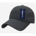 thumbnail image 1 of Decky 205-CHA Relaxed Washed Cotton Caps - Charcoal, 1 of 1
