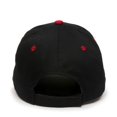 thumbnail image 2 of Outdoor Cap GL-271 Mid to Low Profile Basic Cotton Twill-black/red-Youth, 2 of 8