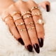 thumbnail image 1 of Anillos para mujer, regalos para mujer, anillos vintage de moda, anillo de ópalo con forma de estrella, conjunto de 13 y trece anillos., 1 of 5