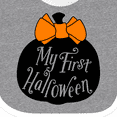 thumbnail image 4 of Inktastic My 1st Halloween with Pumpkin and Orange Bow Boys or Girls Baby Bib, 4 of 4