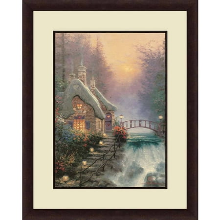 Thomas Kinkade Moonlight Cottage - Thomas Kinkade,Sweetheart Cottage, 16x20 Decorative Wall Art