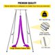 thumbnail image 3 of VEVOR Yoga Sling Inversion, 9.6 FT Altura Inversion Yoga Swing Stand, Capacidad máxima 551 LBS Marco de yoga aereo con 39.4 FT Yoga Swing Inversion Sling Body Bundle Cinturones de seguridad (Púrpura), 3 of 9