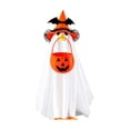 thumbnail image 2 of Ktlvex Halloween Ghost Decorations, Ghost Goose Outfit with Pumpkin Candy Bag, Outdoor Yard Porch Standing Halloween Display for Home Party Decor（A）, 2 of 5