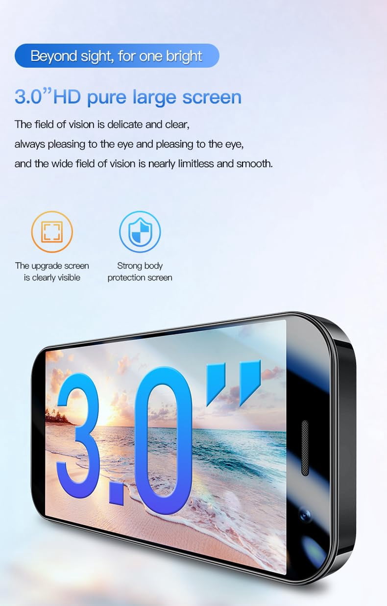 Mini Smart Phone Unlocked for Kids Tiny Smartphone Android 9.0 3Inches Portable Small Size Cellphone 2GB RAM 16GB ROM 5MP Backup Moible Phones Gift for Students