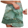 thumbnail image 2 of 2 In 1 Skorts Skirts for Women 2 In 1 High Waisted Tennis Skirt with Built-In Shorts Quick Dry for Athletic Gym Running Shorts with Liner Pockets,Green,M, 2 of 6