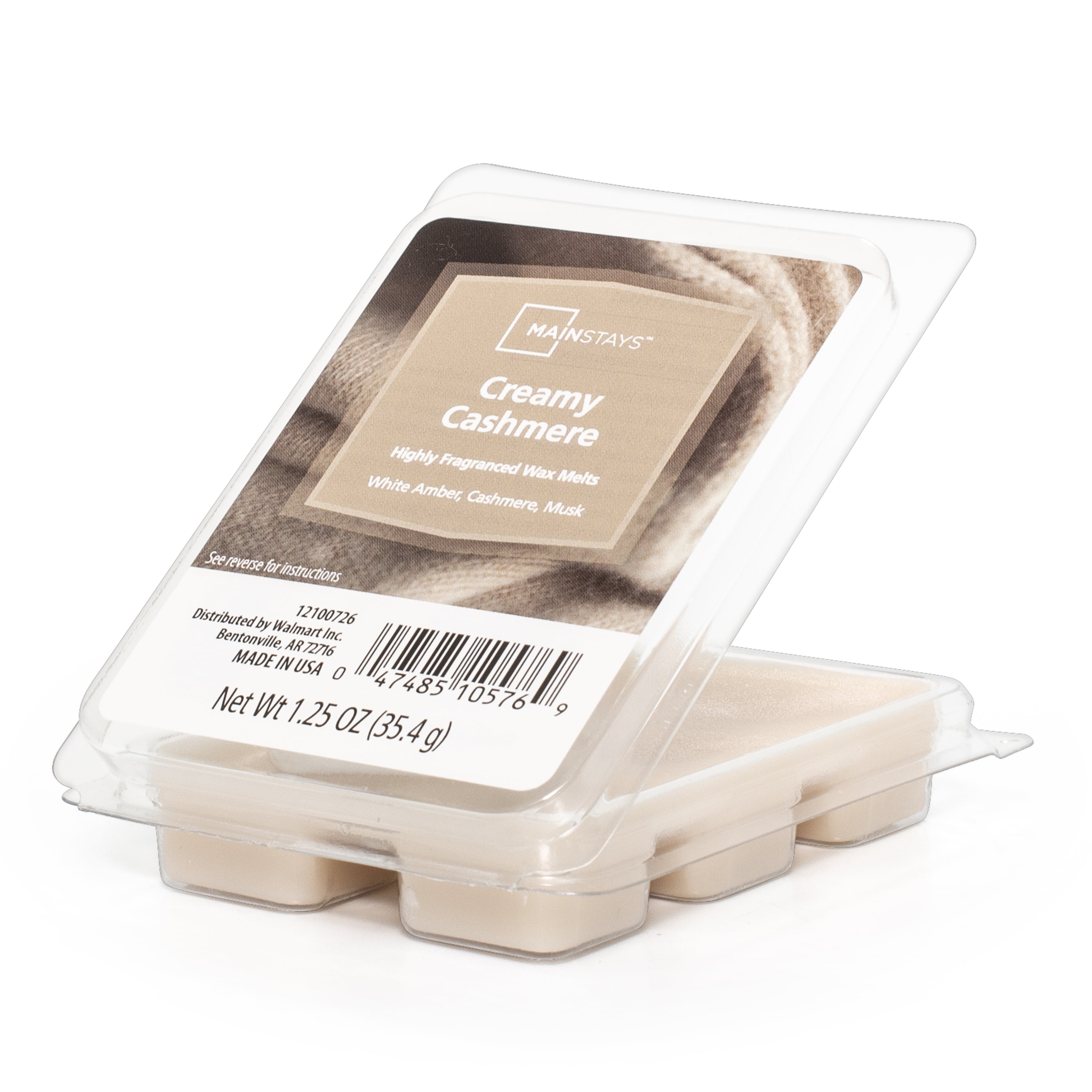 (6 pack) Mainstays Creamy Cashmere Scent 6 Cube Wax Melt, 1.25 oz