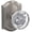 Nickel, variant on Schlage FC172HOB608CAM Custom Hobson Non-Turning Two-Sided Dummy Door Knob Set - Brass