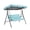 Sky Blue, variant on Garden Swing Covers Waterproof, 3 Seat Swing Replacement Cushions Cover Set, Patio Swings Canopy Replacement for 2-3 Seater, 76 x 49 Outdoor Swing Top Cover with Seat Cover, 210D Oxford Fabric
