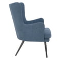 thumbnail image 4 of Jenson Accent Chair wih Blue Fabric and Gray Legs, 4 of 7