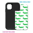thumbnail image 2 of DistinctInk Custom SKIN / DECAL compatible with OtterBox Defender for iPhone 11 Pro MAX (6.5" Screen) - Green White Alligators - Cartoon Alligators, 2 of 5