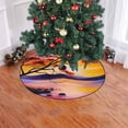 thumbnail image 2 of FMSHPON Colorful Sunset Xmas Christmas Tree Skirt Stand Mat for Holiday Party Decoration Indoor Outdoor 36 inches, 2 of 3