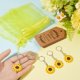 thumbnail image 3 of Juego de 90 llaveros de girasol, llaveros de girasol, llaveros de flores, recuerdos de fiesta con etiquetas de agradecimiento, bolsas de organza, recuerdos de boda., 3 of 5