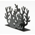 thumbnail image 3 of Mango Steam Metal Tabletop Napkin & Letter Holder - Coral, Black (6" L x 1.75" W x 4" H), 3 of 7