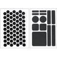 thumbnail image 6 of 8 Pack 2 Styles Black Grip Stickers Cell Phone Grip Tape Small Precut PEVA Rubber Adhesive Non Slip Decals Sheets Accessories for Phone Case Mouse Controllers Keyboards Machines, 6 of 8