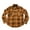 Brown, variant on Youth Boy's Sherpa Lined Fleece Long Sleeve Button Up Shirt Jacket (Red Check, 4/5)