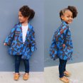 thumbnail image 2 of Vedolay Girl's Coat Girls Fall Sequin Long Sleeve Zip Up Collar Party Jacket,Blue 18-24 Months, 2 of 4