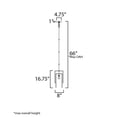 thumbnail image 3 of 22461WWDGS Maxim Lighting Fontaine - 1 Light Pendant-16.75 Inches Tall and 8 Inches Wide, 3 of 5