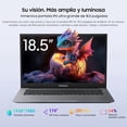 thumbnail image 4 of Blackview Portátil de 18.5 pulgadas, portátil 2026, 16 GB RAM 512 GB SSD, procesador N150 (hasta 3.6 GHz), computadora portátil con batería de 8000 mAh, visualización IPS Full HD, Win 11 Pro, para, 4 of 10