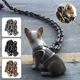 thumbnail image 5 of Correa De Perro Con Cadena De Hierro Falsa De 1,5 Metros Par, 5 of 8