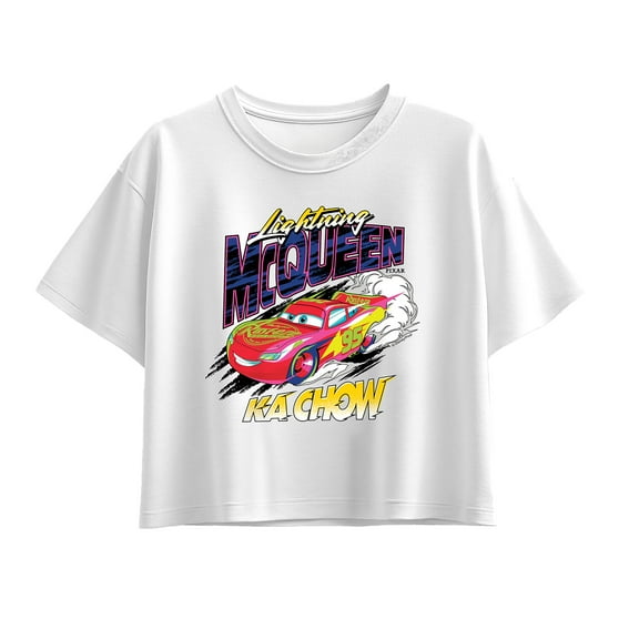 Cars - Lightning McQueen  Kachow - Youth Girls Boxy T-Shirt