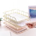 thumbnail image 5 of Gadgetvlot Tier Storage File Rack Document Letter Binders Stationery Sundries Mail Iron Holders Office Business Stackable Metal, 5 of 16