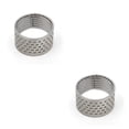 thumbnail image 4 of bedienty Knitting Rings Finger for Protection Thimble Adjustable Sewing Loop Specially-designed Crochet Tools for Home Yarn Crafts Thicken Silver Ring 2Set, 4 of 6