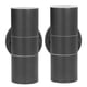 thumbnail image 4 of Aplique de pared exterior GU10 de acero inoxidable, paquete de 2, color negro, con cilindro LED resistente al agua para patios, villas y salas de estar, 220-240 V, 4 of 8