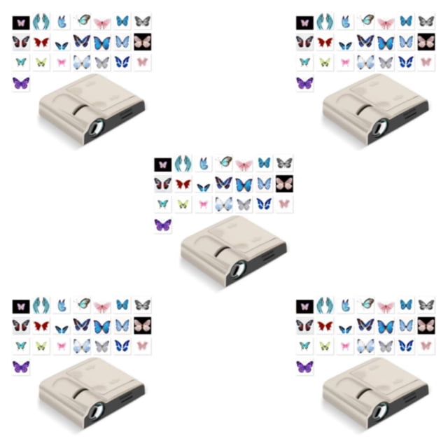 Billuyoard Foto de luz de proyección para decoración de fondo lámpara de regalo Easy Be lámpara de plástico ABS S hojas foto carcasa Beige 1 Type2 NO2
