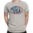 thumbnail image 2 of Smartprints Made in USA Vintage Flag Design Men's T-shirt, Ice Grey, XL, 2 of 3