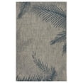 thumbnail image 1 of LR Home Captiva Tropical Palms Indoor/Outdoor Area Rug, 7'9" x 9'5", Gray/Blue, 1 of 5