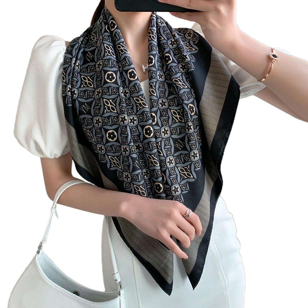 Head Scarf for Women Satin Large Hair Scarves Bandanas Square Silk