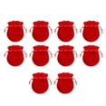 thumbnail image 1 of 20pcs Gourd Jewelry Bag Bolsas de cordón de almacenamiento de franela para anillo Stud Pendientes Bolsas de dulces Bolsas de regalo (Estilo delgado rojo 9x12CM), 1 of 5