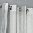 thumbnail image 2 of 2 Panels Stripe Sheer Curtains, Grommet Top Yarn Dyed Woven on Textured Sheer Curtain Drapes, 2 of 9