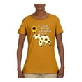 thumbnail image 2 of In A World Where You Can Be Anything Be Kind Inspirational/Christian Womens Graphic T-Shirt, Gold, Medium, 2 of 3