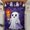80x90, variant on Lotusprinthandmade Funny Spooky Halloween Quilt Bedding Set, White Binding, 80x90— Halloween Quilt Bedding Set Design