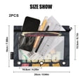 thumbnail image 4 of FORMRS 2 Pack Pencil Pouch for 3 Ring Binder with Clear Window Zipper Case, Red UFO, 4 of 6