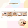 thumbnail image 3 of Gymax Wooden Sensory Wall Panel for Kids w/ Vanity Tool Box Play Kitchen Doctor Kit, 3 of 10