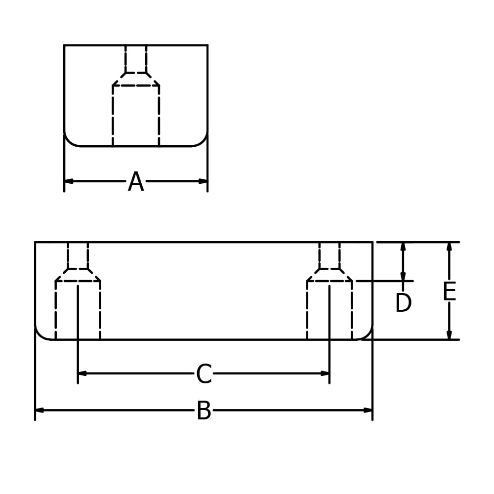 White Water AM-SB138 Delrin Spacer Block 1-3/8"