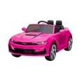 thumbnail image 1 of DAKOTT Coche deportivo para niños, Chevy Camaro con batería de 12 V con control remoto para padres, Bluetooth, bocina, música y faros traseros para 3-6 años, 1 of 5