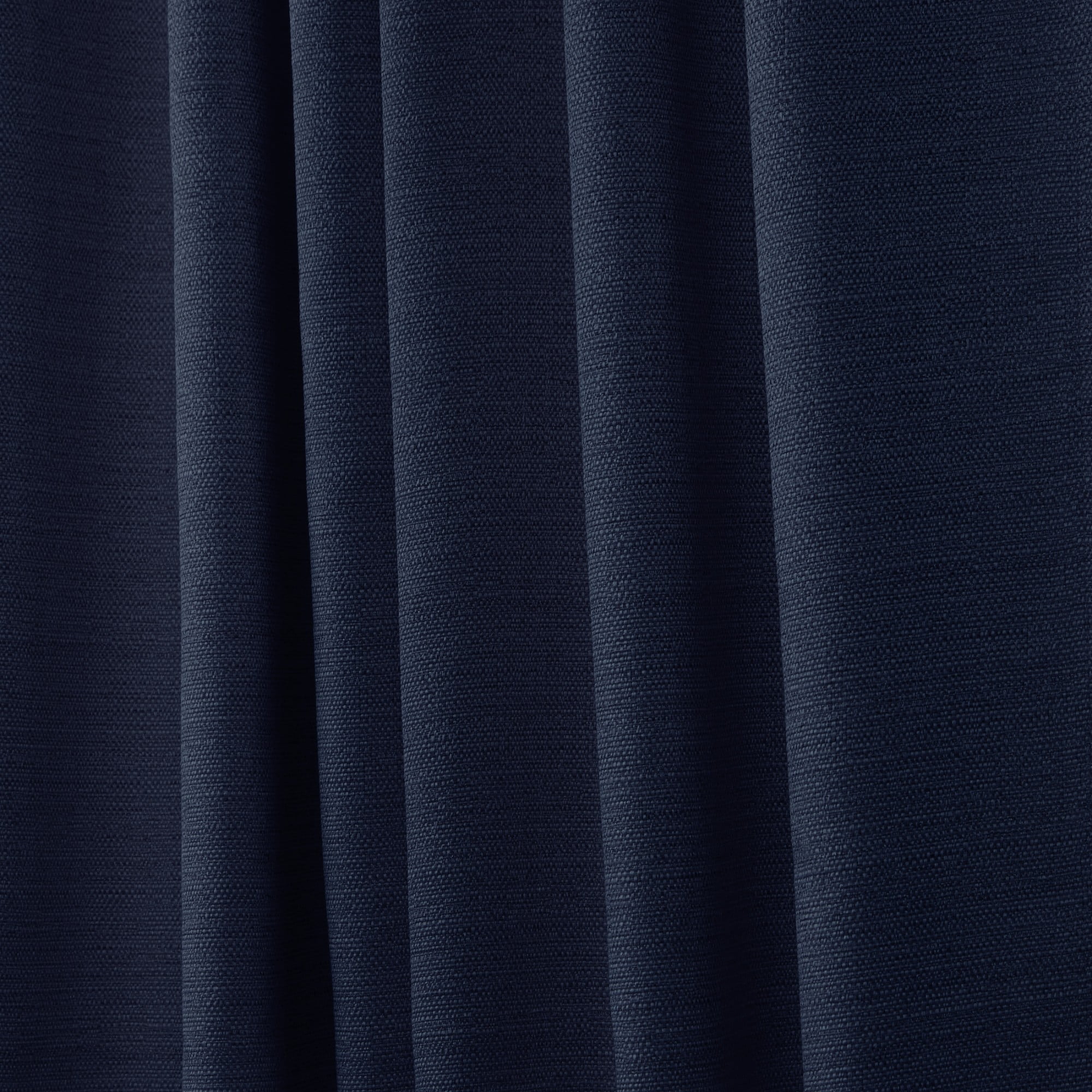 Nicole Miller Mellow Slub Textured Hidden Tab/Rod Pocket Top Light Filtering Curtain Panel Pair, 54"x84", Peacoat Blue