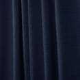 thumbnail image 2 of Nicole Miller Mellow Slub Textured Hidden Tab/Rod Pocket Top Light Filtering Curtain Panel Pair, 54"x84", Peacoat Blue, 2 of 7