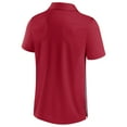 thumbnail image 3 of Men's Fanatics Crimson/Heathered Gray Oklahoma Sooners Split Block Color Block Polo, 3 of 3
