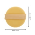 thumbnail image 2 of Unique Bargains 1 Pc Round Powder Puff for Travel Dressing Tables Yellow Hydrophilic Polyurethane, 2 of 5