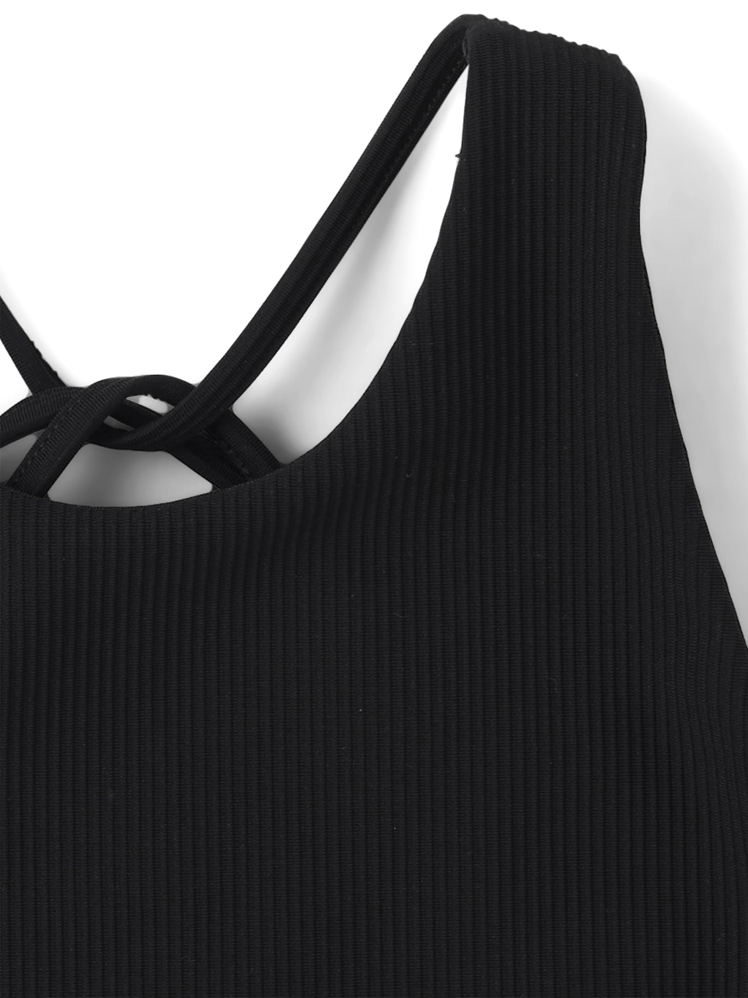 The Children's Place Girls Sleeveless Quick Dry Cross Back Ribbed Tank Top, Sizes XS-XXL