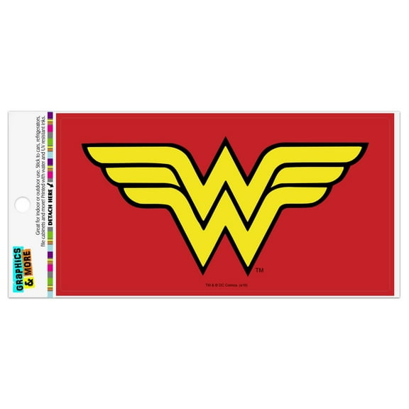 Wonder Woman Classic Logo Automotive Car Refrigerator Locker Vinyl Magnet