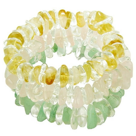 - Triple Lucky Money and Love Talisman Gemstone Crystal Bracelets