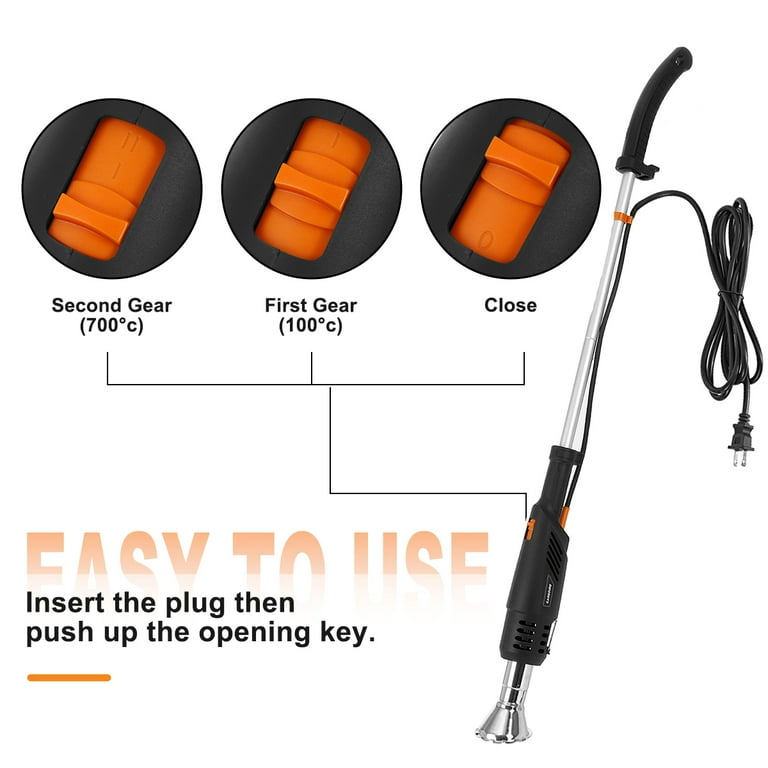 Electric Thermal Weeder, Weed Burner 1800W, Electric Weed Killer
