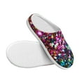 thumbnail image 3 of Kdxio Color Shiny Women's Men's Slippers Plush Slip-On House Slipper for Winter Indoor Soft Cushion Non-slip Fluffy Slides Slippers-11, 3 of 7